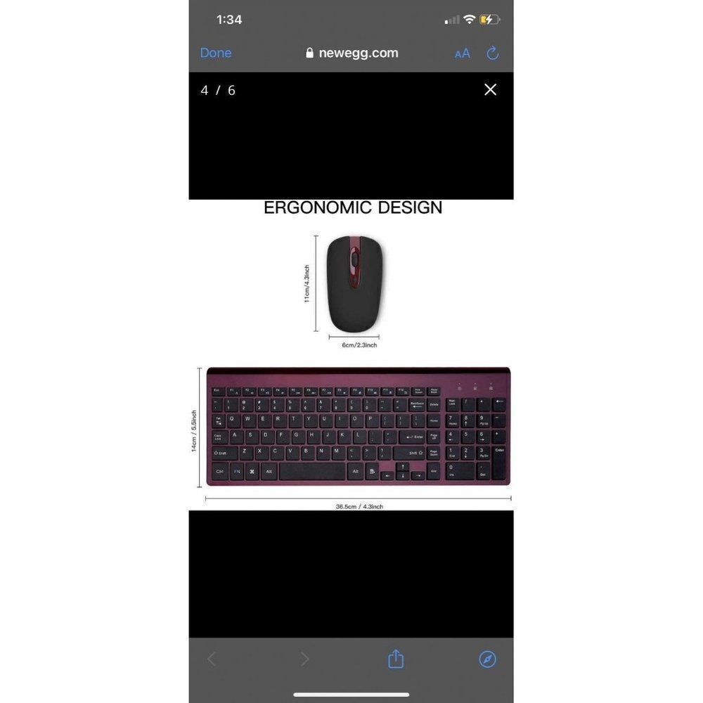 Cimetech Wireless Keyboard Mouse Combo NEW - Picture 11 of 12